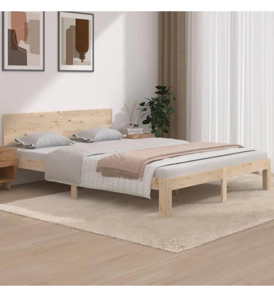 Massivholzbett 150x200 cm 5FT King Size