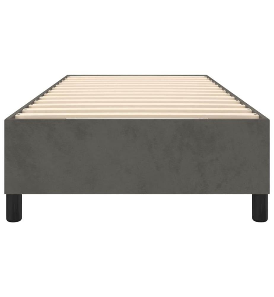 Boxspringbett Dunkelgrau 90x200 cm Samt
