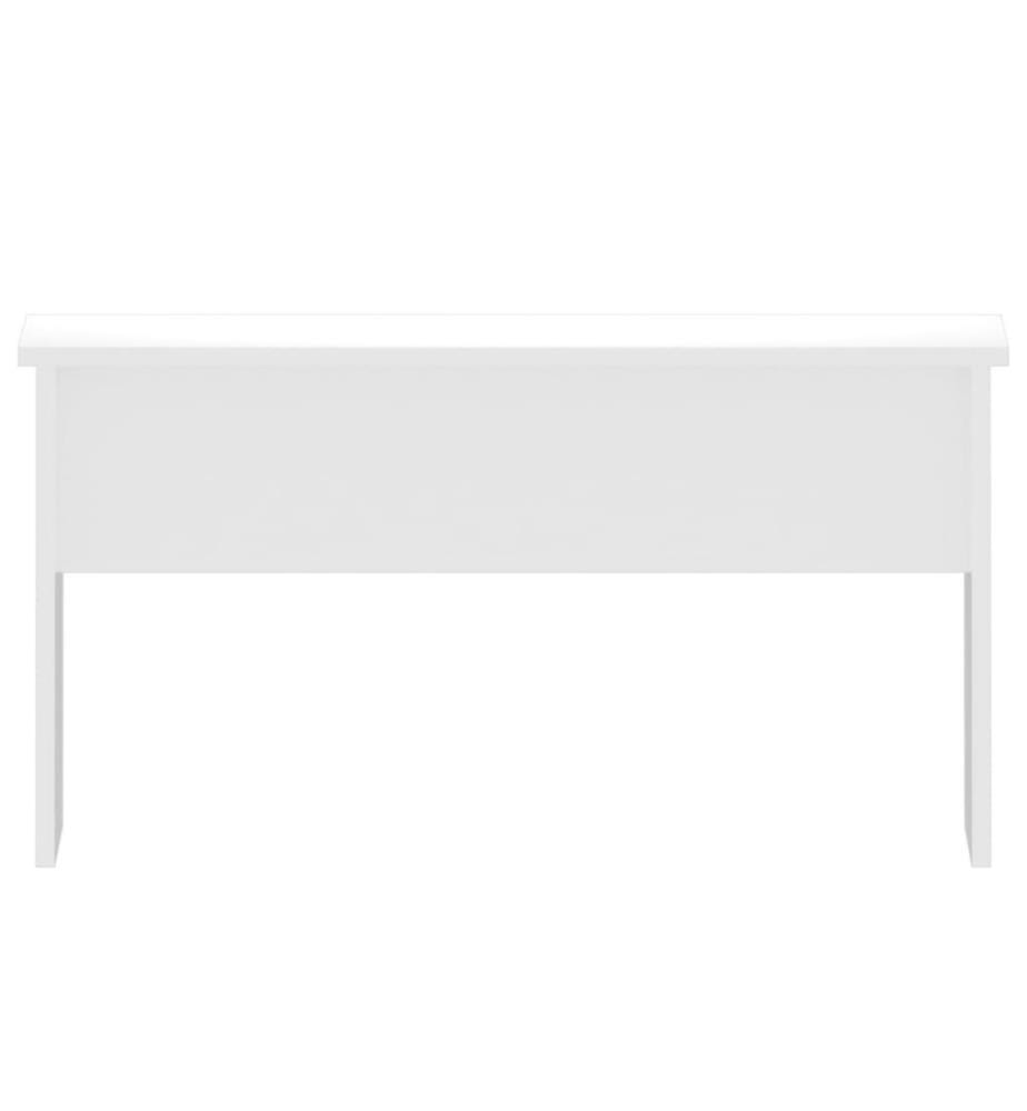 Table basse Blanc brillant 80x50,5x41,5 cm Bois d'ingénierie