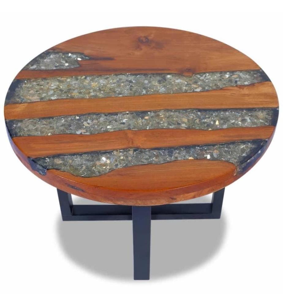 Couchtisch Teak Harz 60 cm