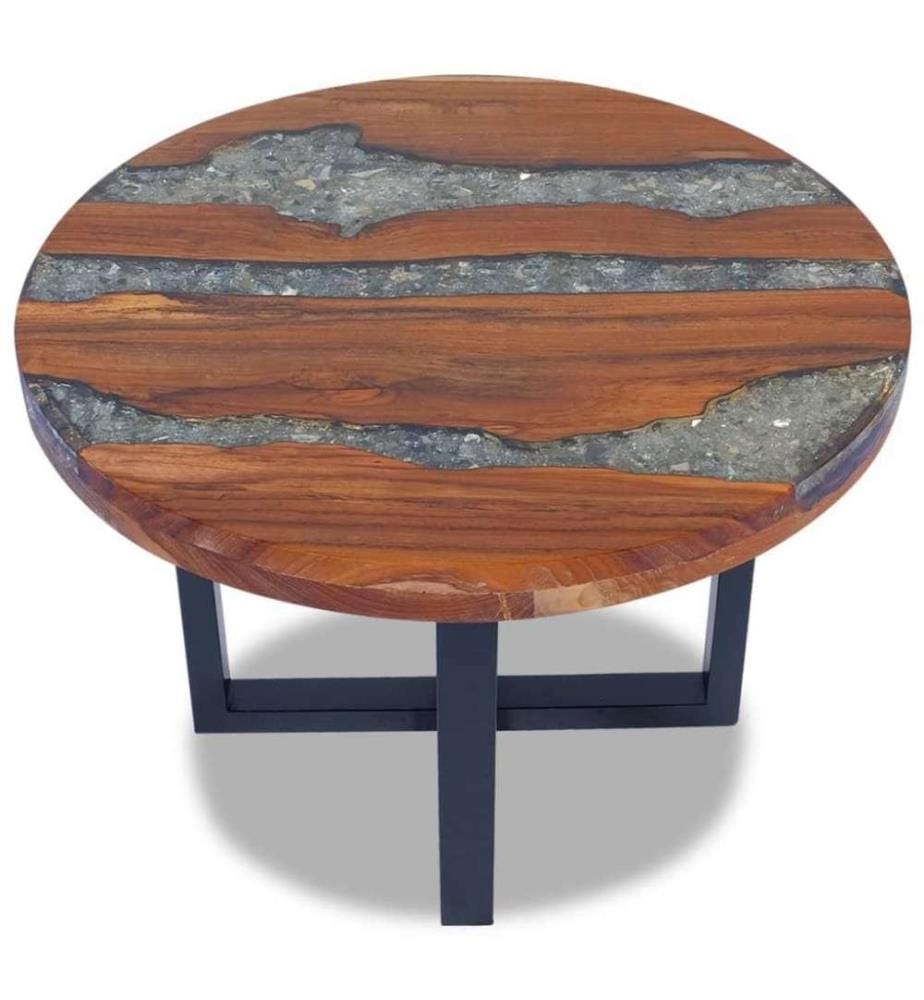 Couchtisch Teak Harz 60 cm