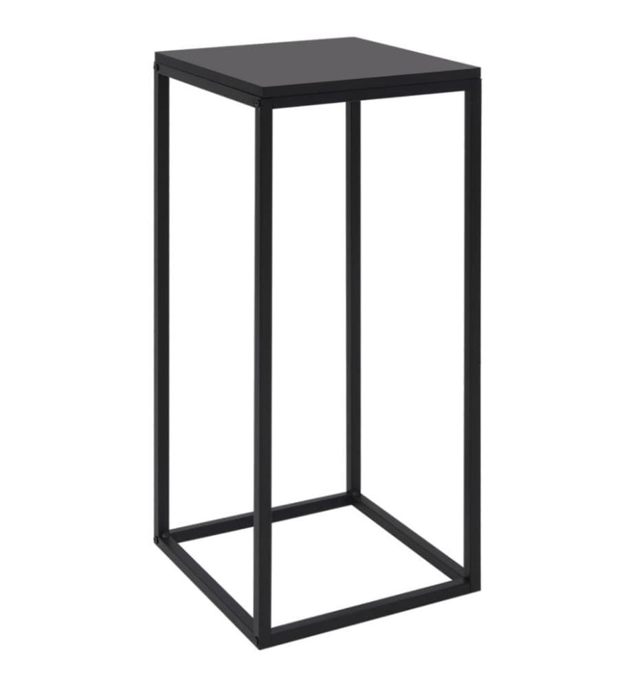 Tables d'appoint 2 pcs Noir Acier