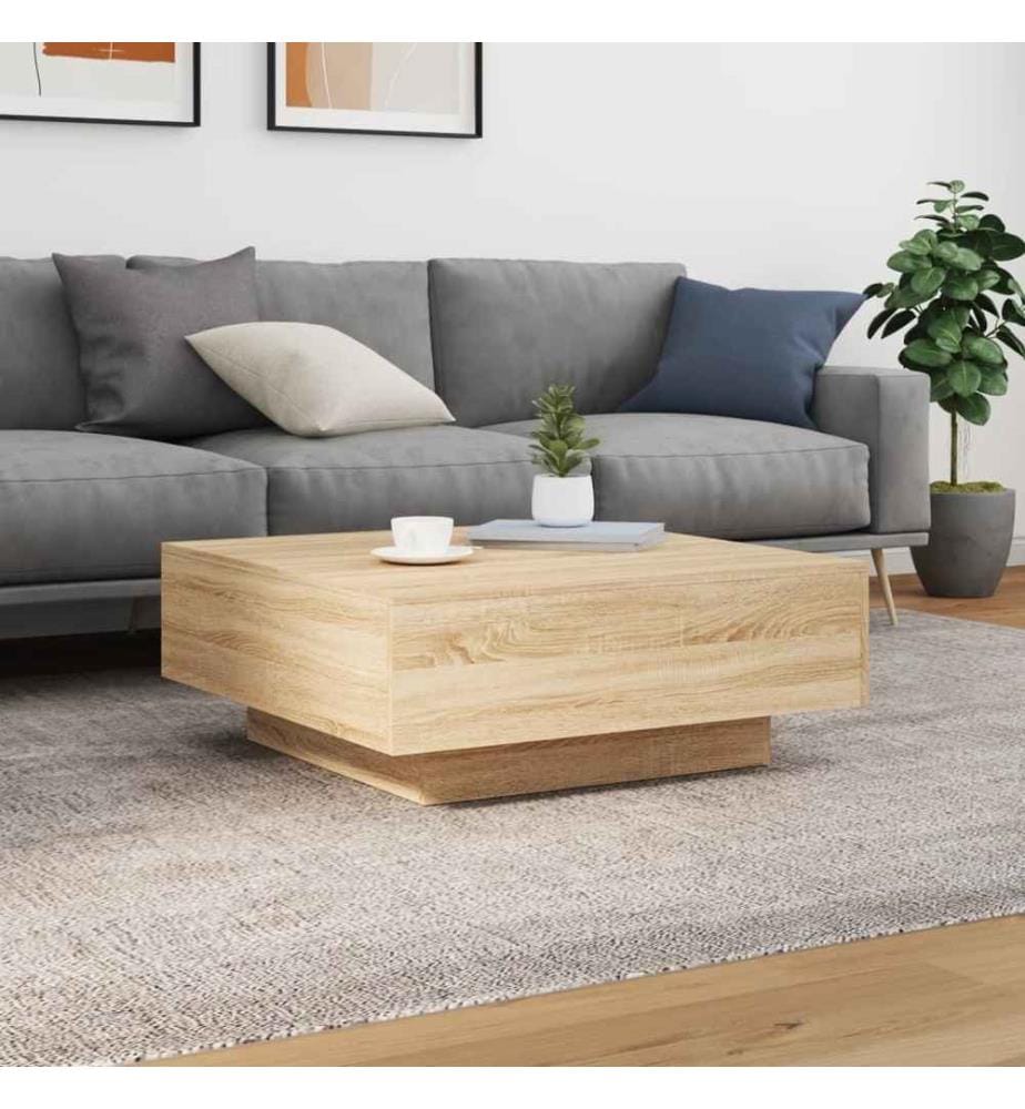 Couchtisch Sonoma-Eiche 80x80x31 cm Holzwerkstoff