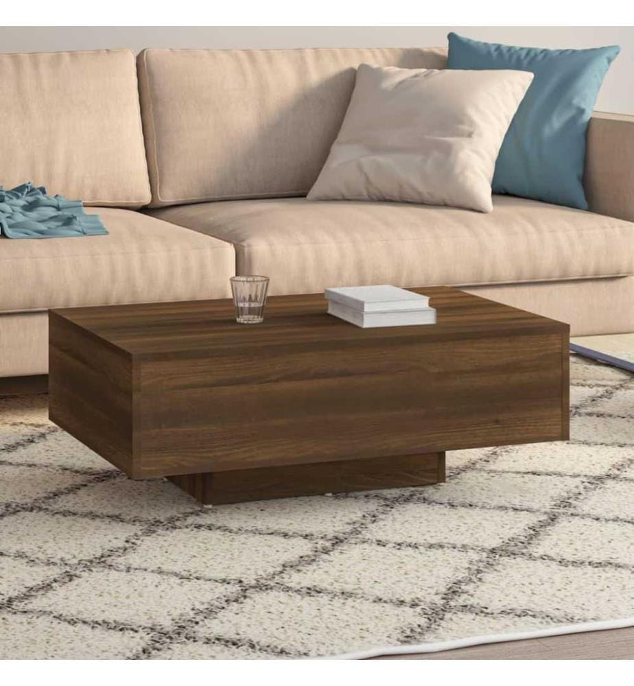 Couchtisch Braun Eichen-Optik 85x55x31 cm Holzwerkstoff