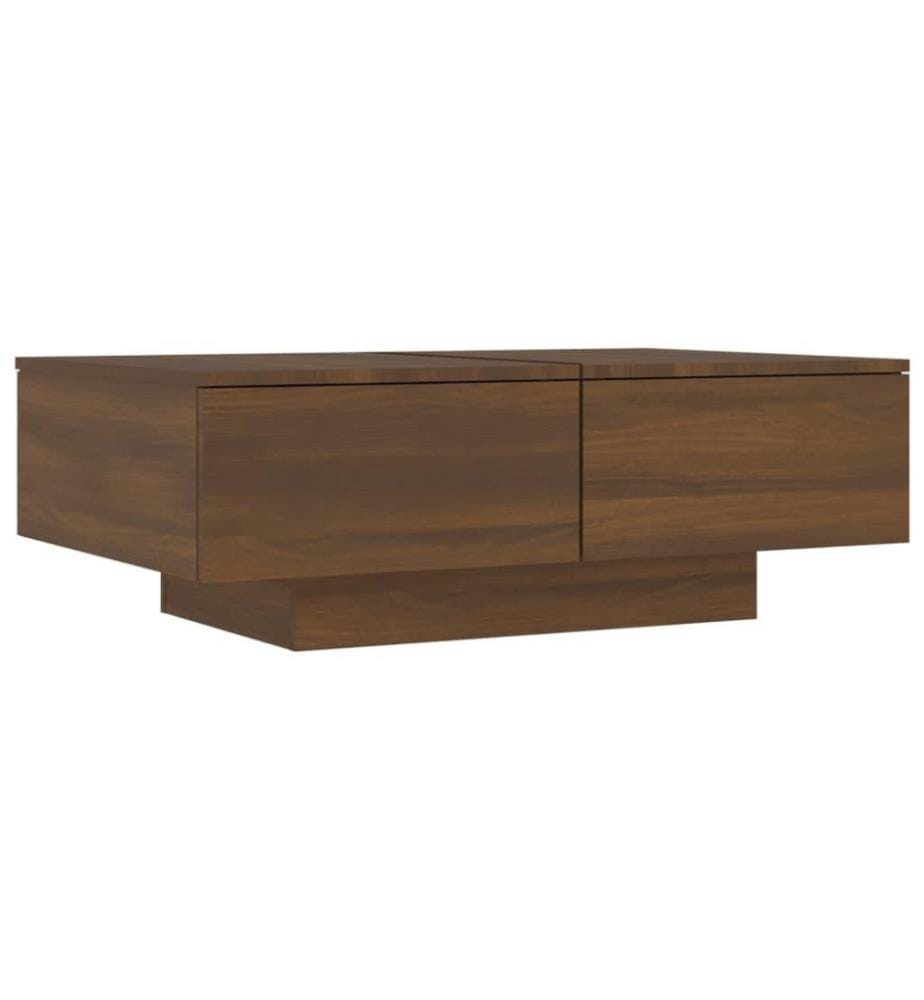 Couchtisch Braun Eichen-Optik 90x60x31 cm Holzwerkstoff