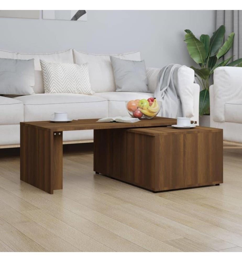Couchtisch Braun Eichen-Optik 150x50x35 cm Holzwerkstoff