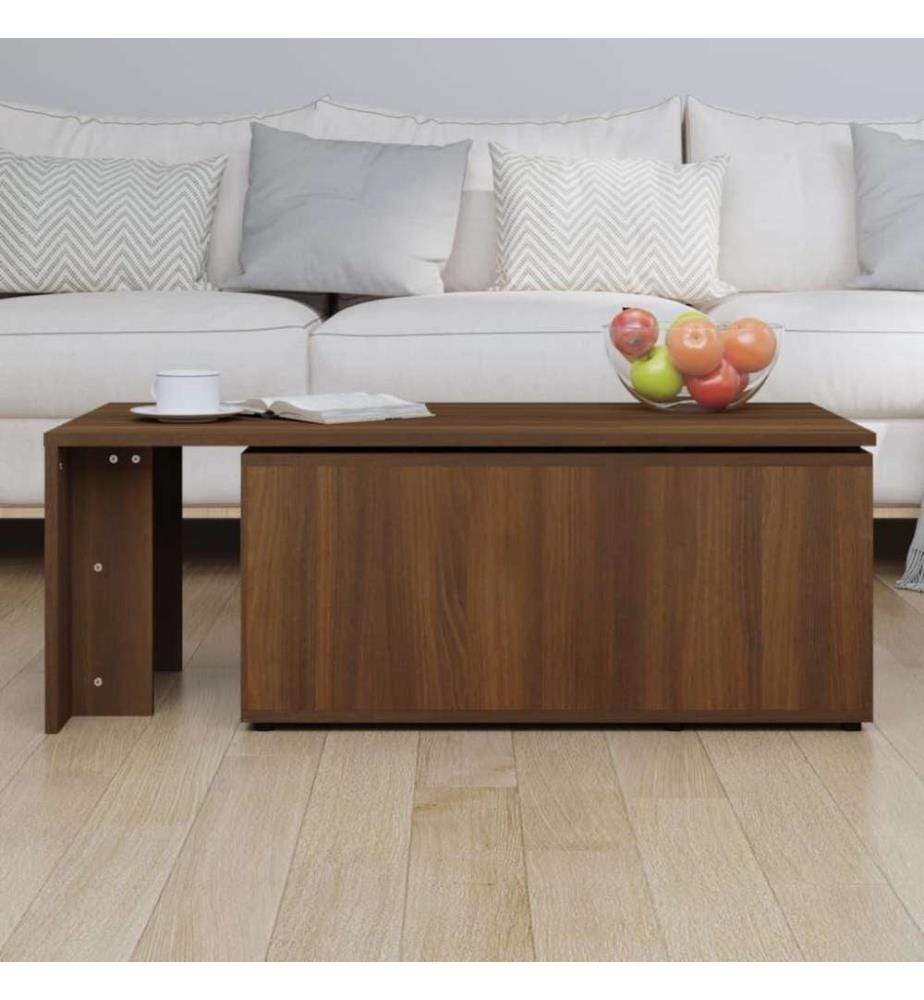 Couchtisch Braun Eichen-Optik 150x50x35 cm Holzwerkstoff