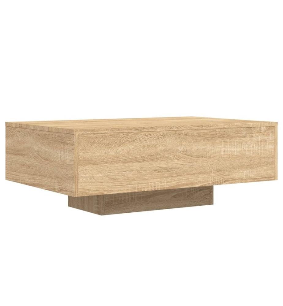Couchtisch mit LED-Leuchten Sonoma-Eiche 85x55x31 cm