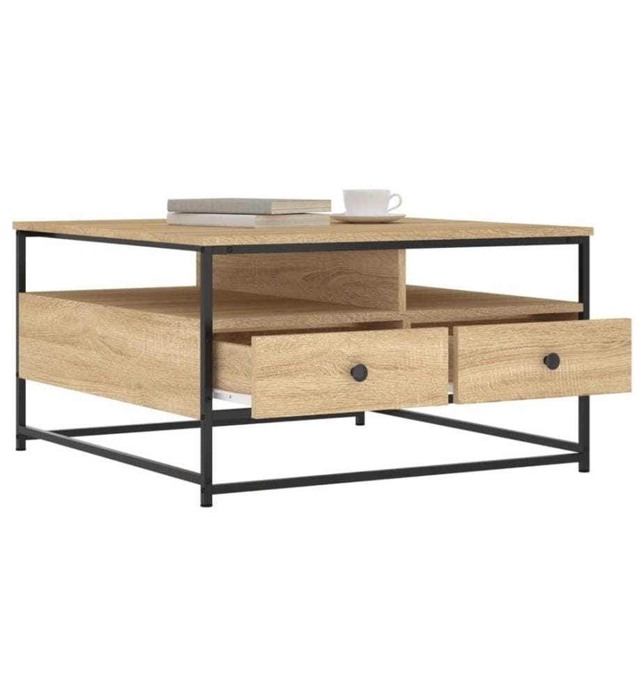 Couchtisch Sonoma-Eiche 80x80x45 cm Holzwerkstoff