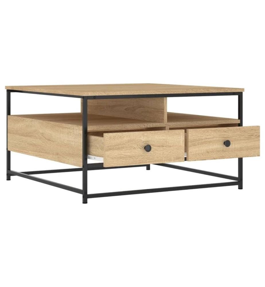 Couchtisch Sonoma-Eiche 80x80x45 cm Holzwerkstoff