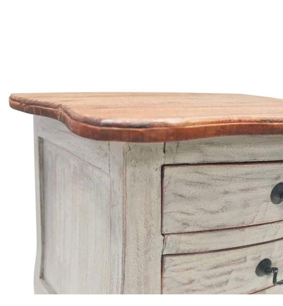 Nachttisch Altholz Massiv 48 x 35 x 64 cm