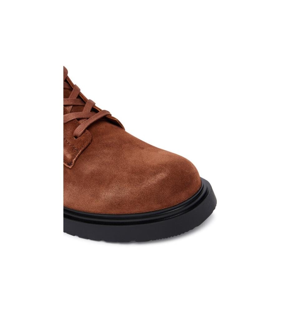 Bottes en daim à lacets - Marron