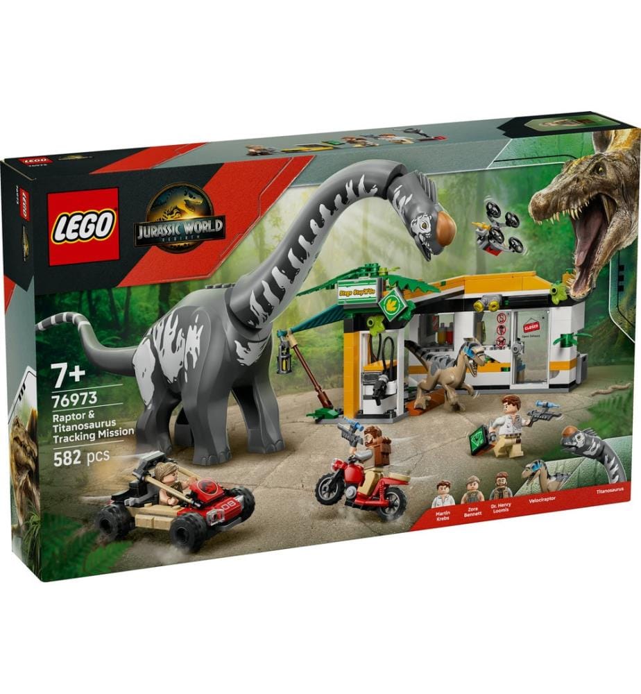 LEGO® 76973 - Alla ricerca del Raptor e del Titanosauro