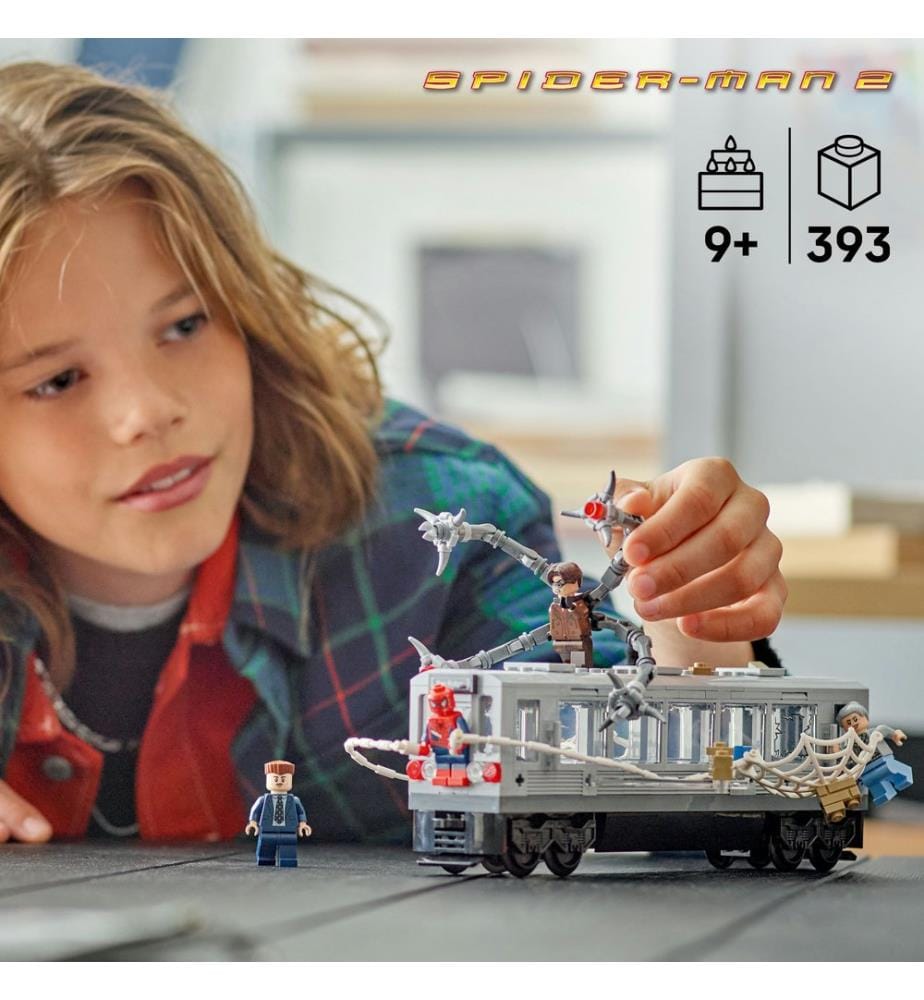 LEGO® 76321 - Scena del treno con Spider-Man e Doctor Octopus