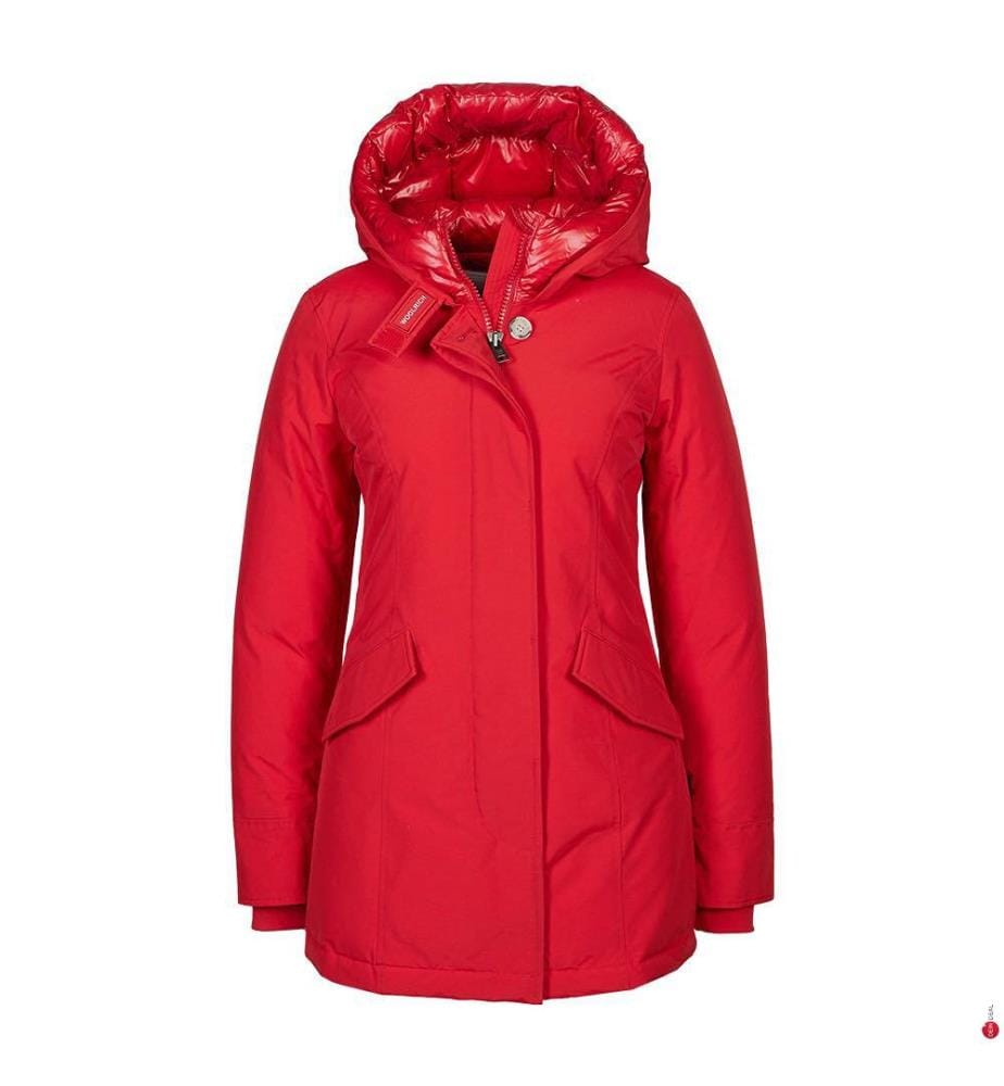 Kapuze Woolrich Parka Rot Herren Woolrich Arctic DF Parka Mit