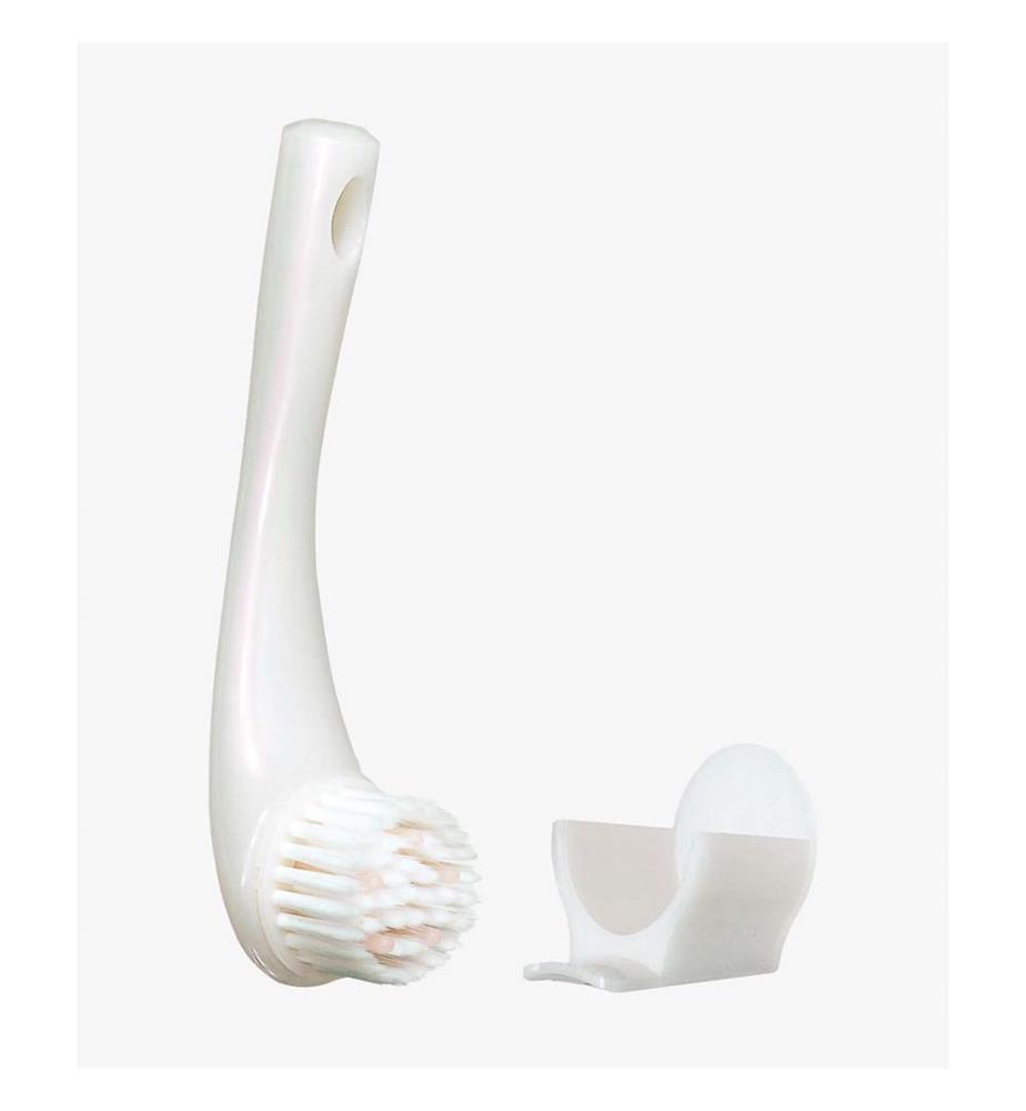Brosse Nettoyante de Massage - Blanche rosée