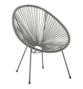 Chaise de jardin ACAPULCO II Gris foncé