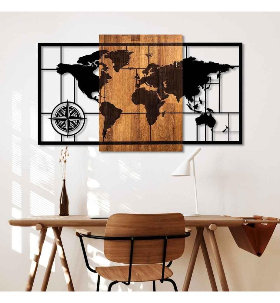 Wallxpert Decorative Wooden Wall Accessory, Waln… | DeinDeal
