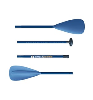Double Function Paddle-Kayak Single Paddle - Light Blue
