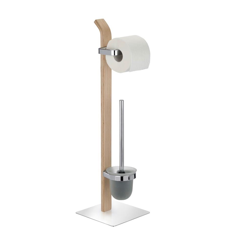 Combinazione di toilette Samona Nature - Argento e marrone