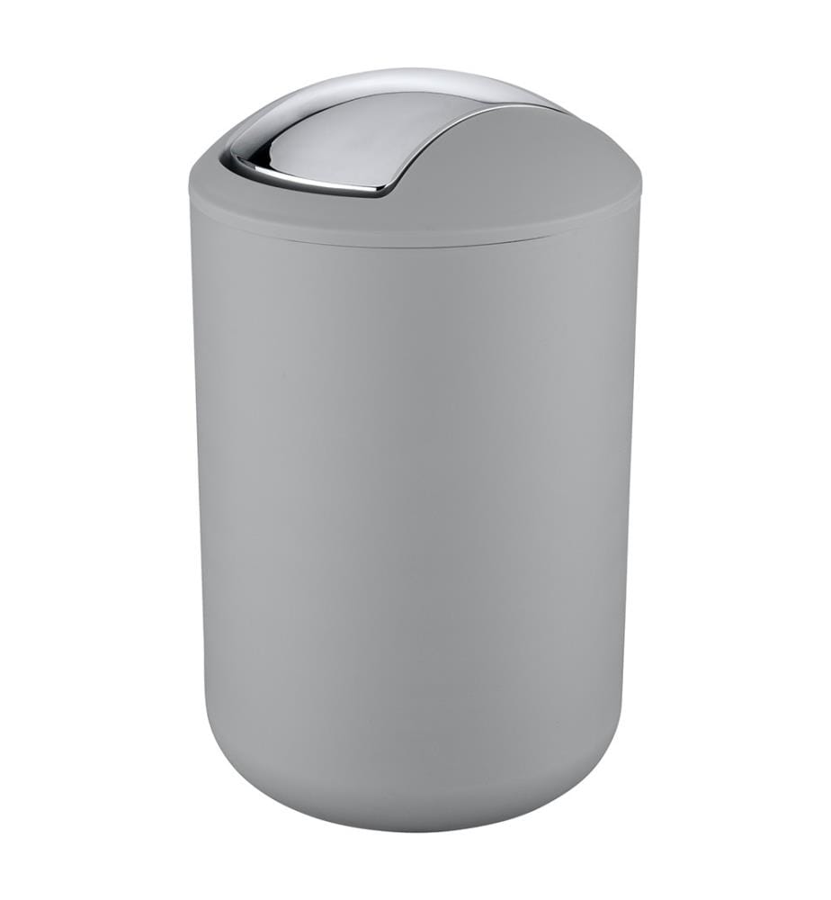 Wenko Brasil L swing-top garbage can - Grey | DeinDeal