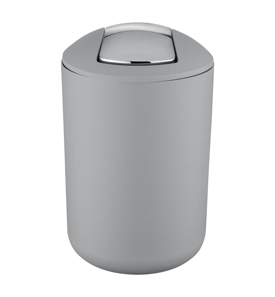 Wenko Brasil L swing-top garbage can - Grey | DeinDeal