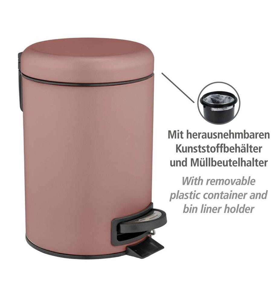 Kleiner Treteimer Leman 3l, altrosa