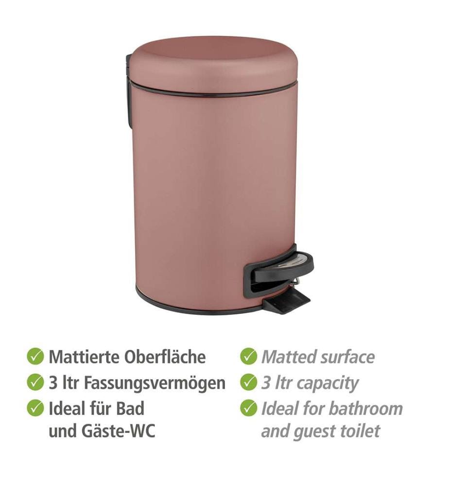 Kleiner Treteimer Leman 3l, altrosa