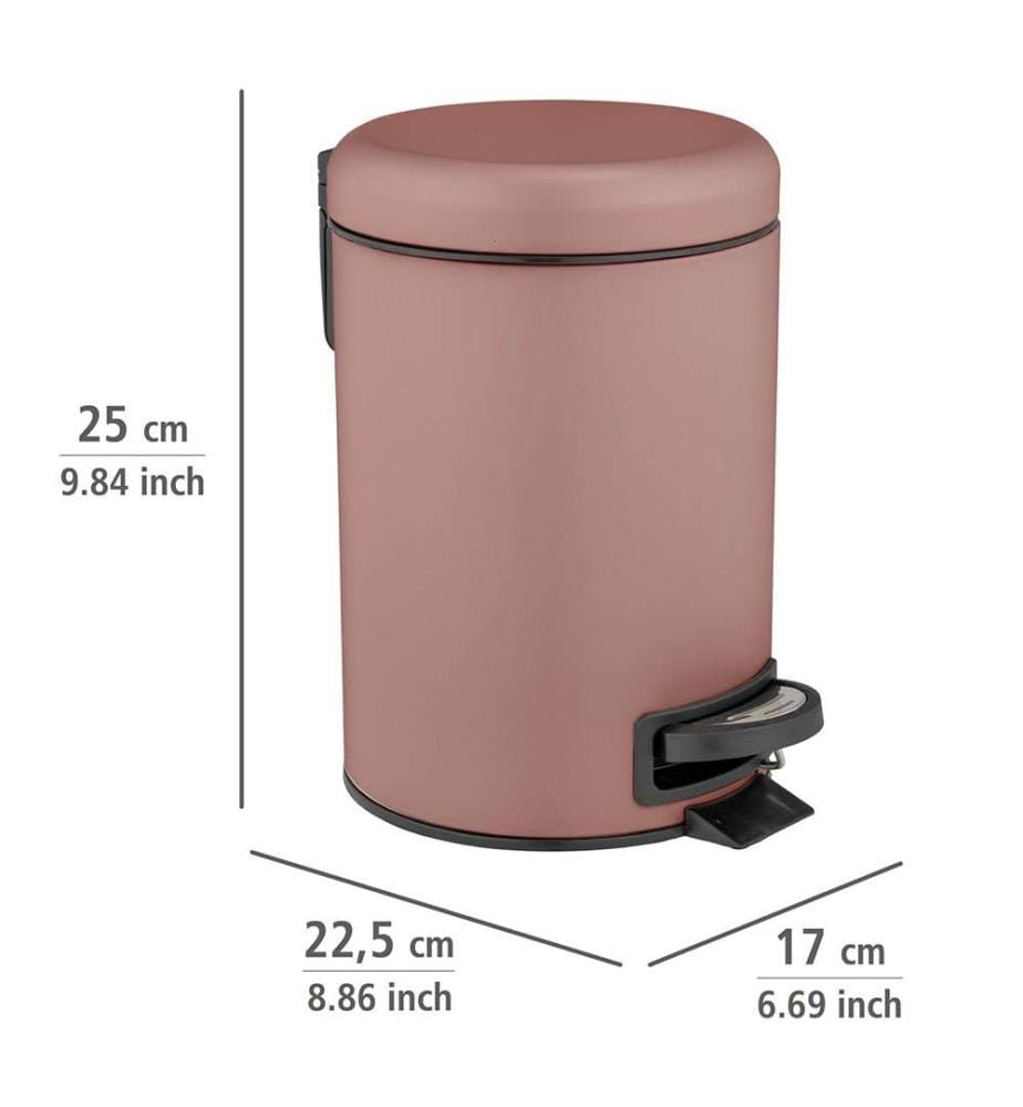 Kleiner Treteimer Leman 3l, altrosa