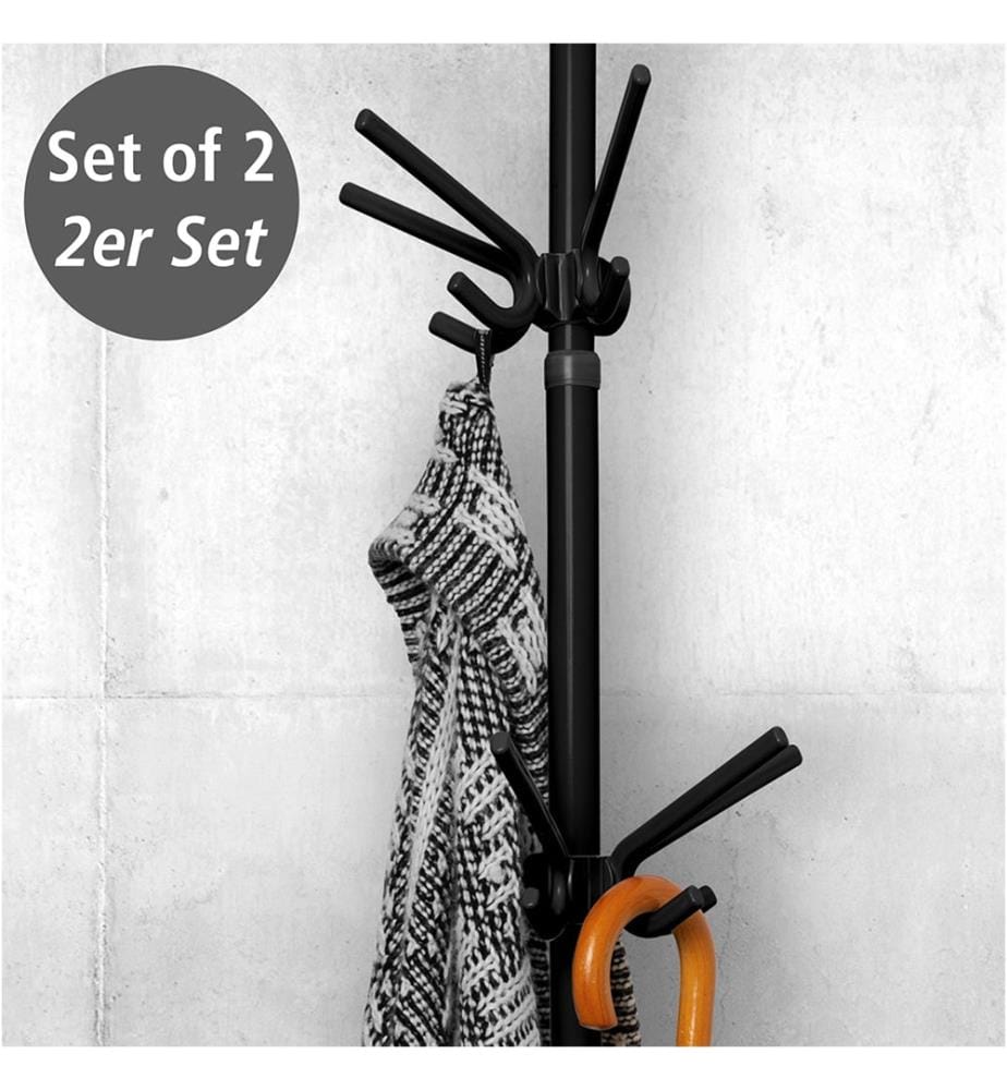 Herkules Hook Black, Set of 3, Suitable for Herkules telescopic system