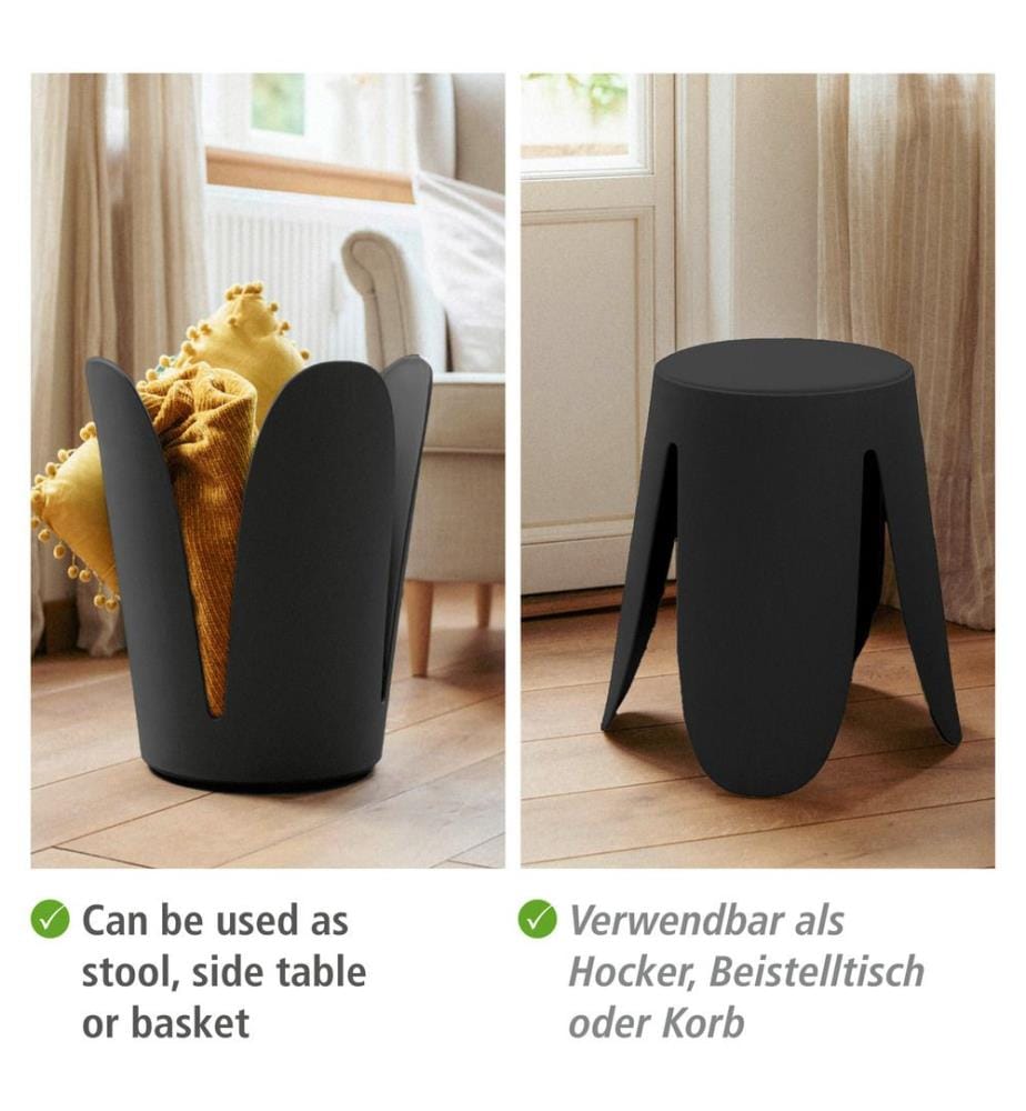 Badhocker Comiso belastbar bis 180 kg - Schwarz
