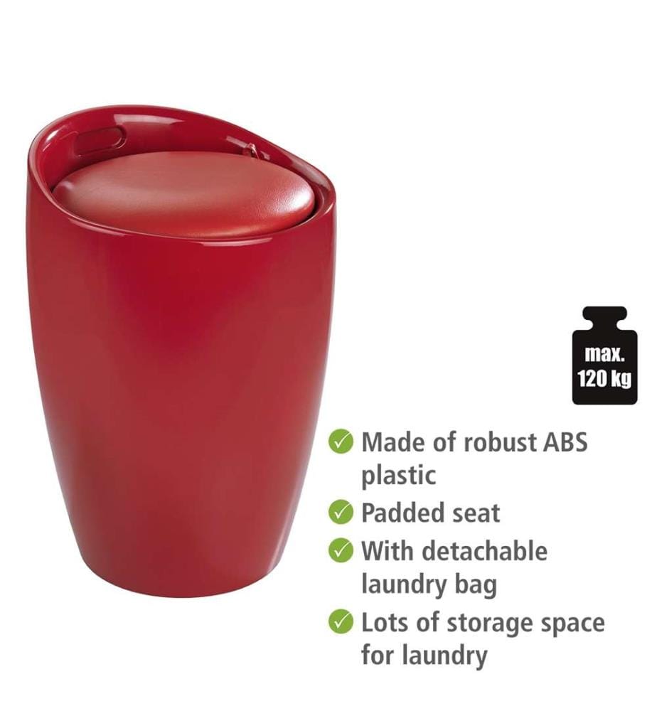 Badezimmerhocker - Candy Red
