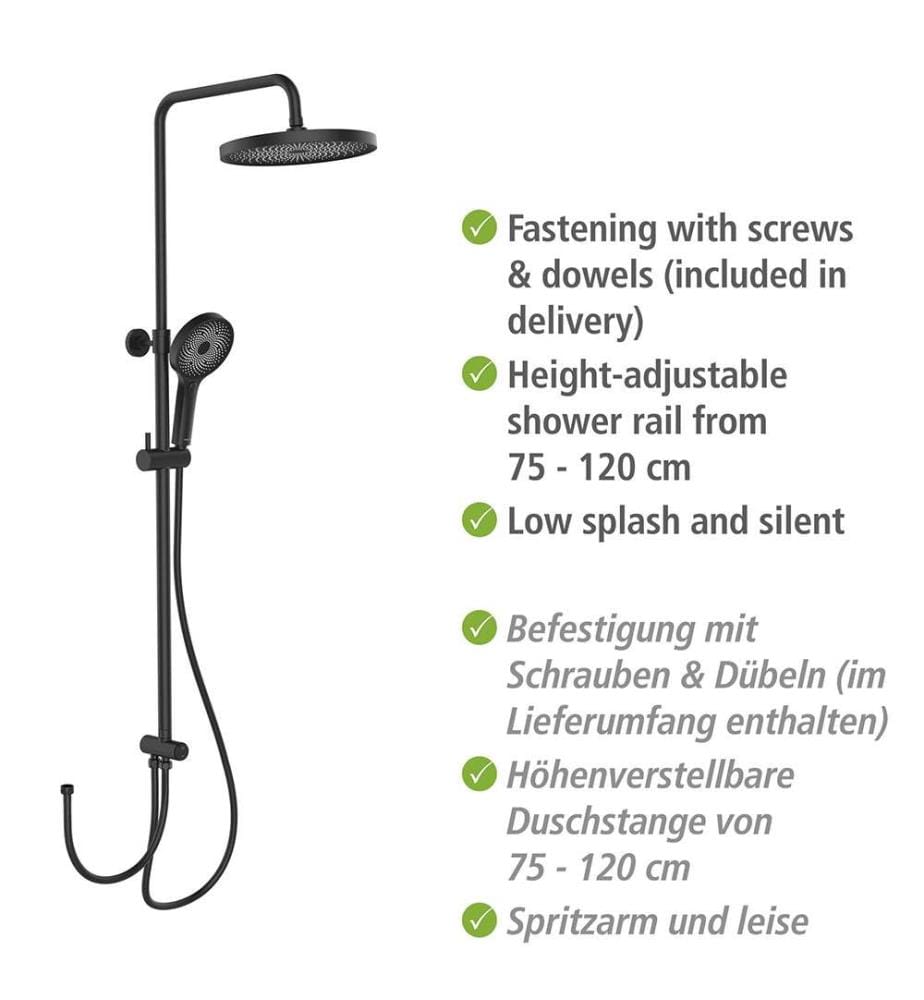 Rainfall shower column, Black