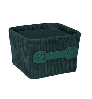Anela Mini cestino da bagno - quadrato - verde scuro