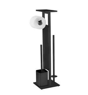 Set per WC a pavimento Debar con mensola - Nero