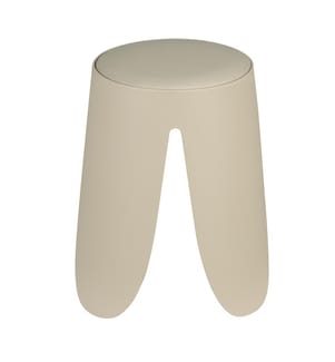Sgabello da bagno Comiso Beige opaco, carico fino a 180 kg