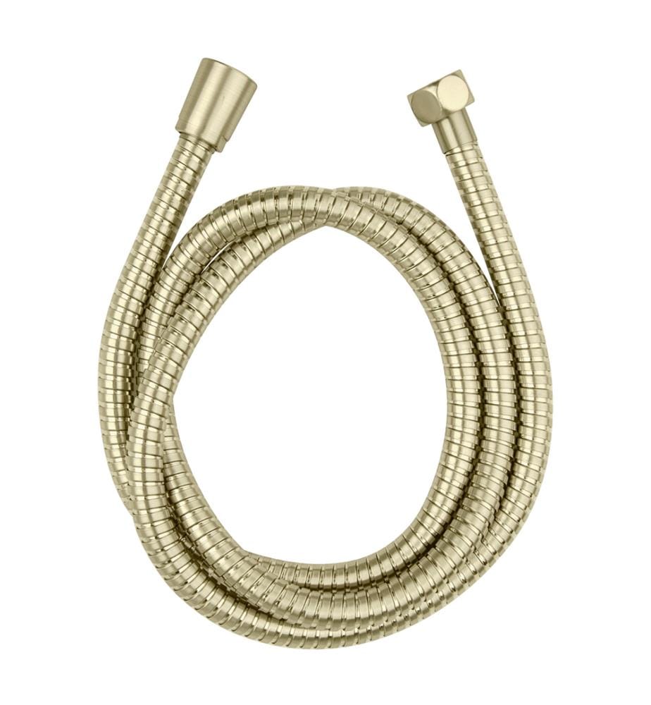 Edelstahl-Brauseschlauch Mod. Messing 150 cm Gold, 1/2" Standardanschluss, Verdrehsicherung