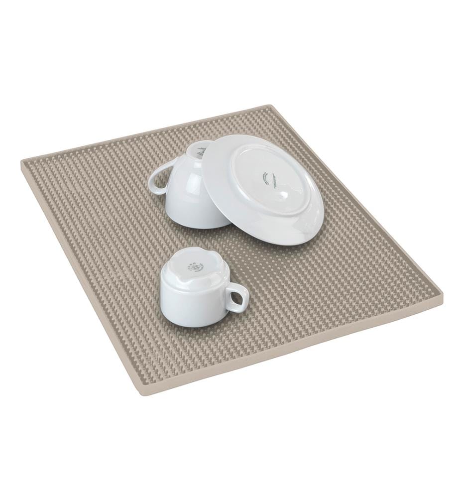 Draining mat Mod. Maxi, beige, plastic, 40x30 cm, dishwasher-safe up to 75°C