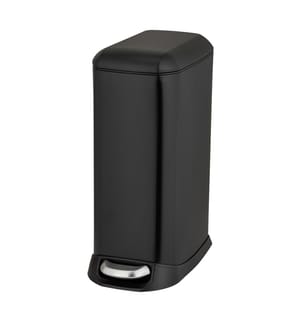 Treteimer Design 12 L, Easy-Close, schwarz, mit herausnehmbarem Einsatz
