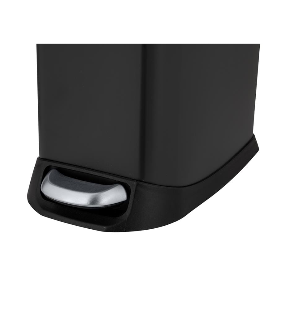 Treteimer Design 12 L, Easy-Close, schwarz, mit herausnehmbarem Einsatz