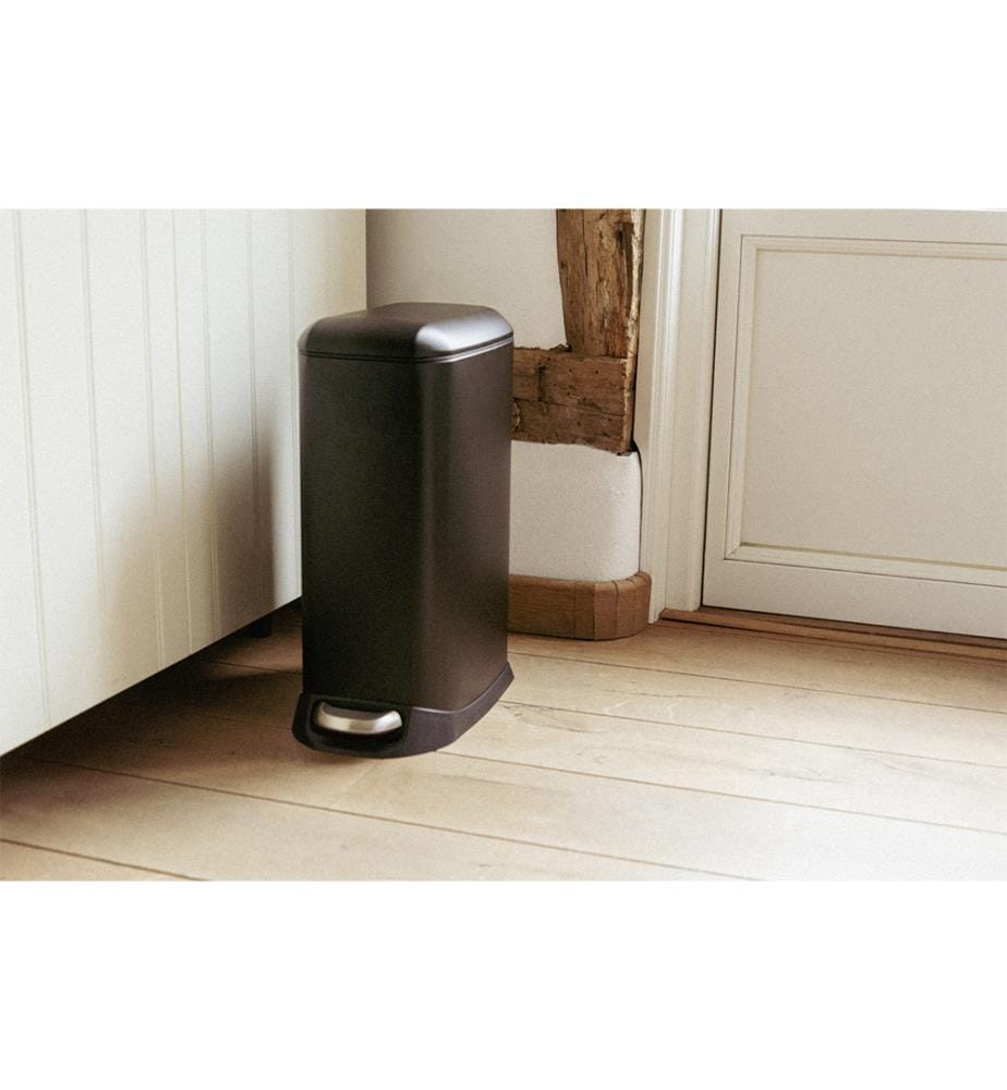 Treteimer Design 20 L, Easy-Close, schwarz, mit herausnehmbarem Einsatz