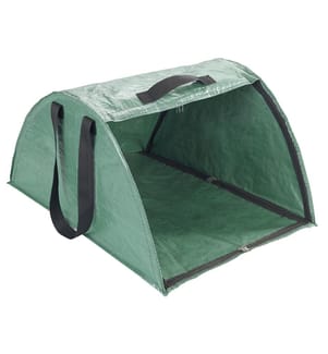 Raccoglitore di foglie Maximex XL, verde/bianco, plastica, fibra di vetro, 50x35x75 cm, con bordo spazzante integrato
