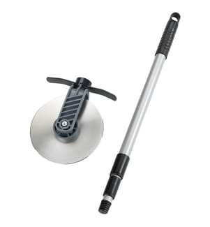 Maximex Rullo per bordi del prato, argento, telescopico, acciaio inox, 6x73-138x16 cm, manico allungabile per un facile utilizzo