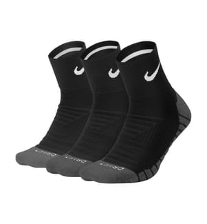 Pacco di 3 Paia di Calze Everyday Max Cushion Ankle Training - Nero