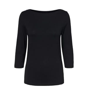 Langärmeliges Top - Schwarz