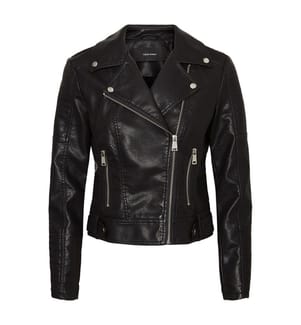 Kunstlederjacke Vmkerriultra - Schwarz