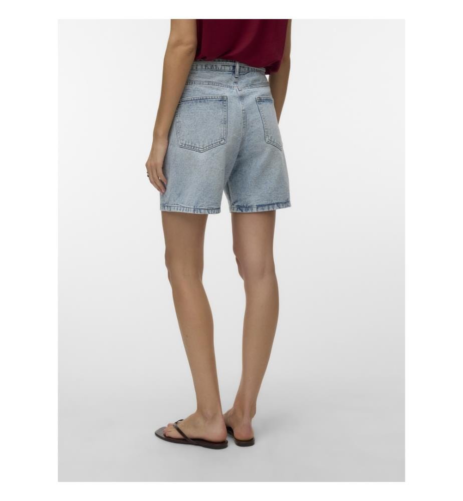 Relaxed Fit Denim Shorts - Hellblau