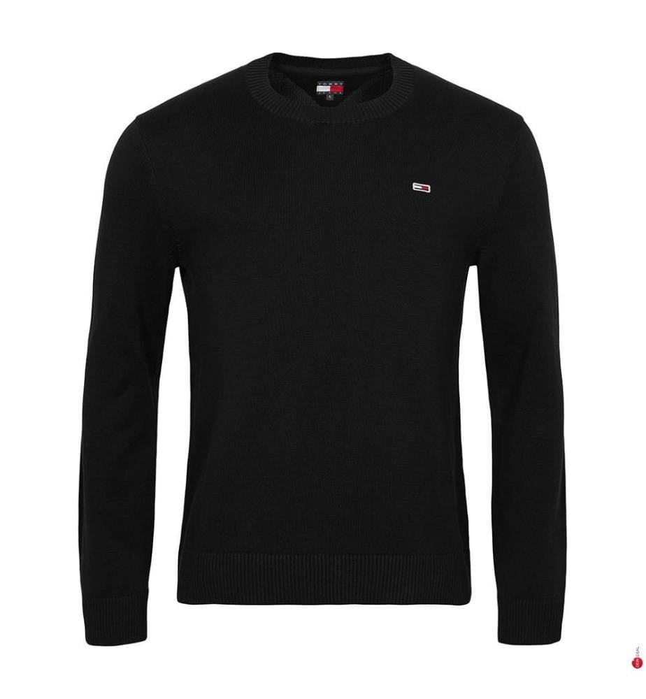 Essential Light Sweater Slim Fit Pullover - Schwarz