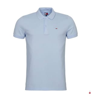 Polo slim fit con abbottonatura - Sweet Blue