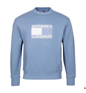 Sweatshirt Rlx Paisley Flag Crew - Colorado Blue
